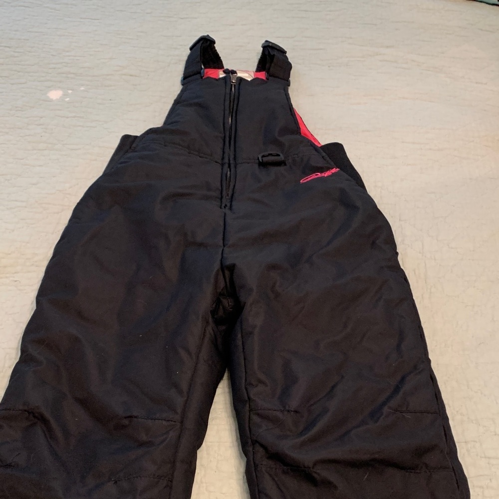 Arctix Black and Pink Girls' Snow Bib